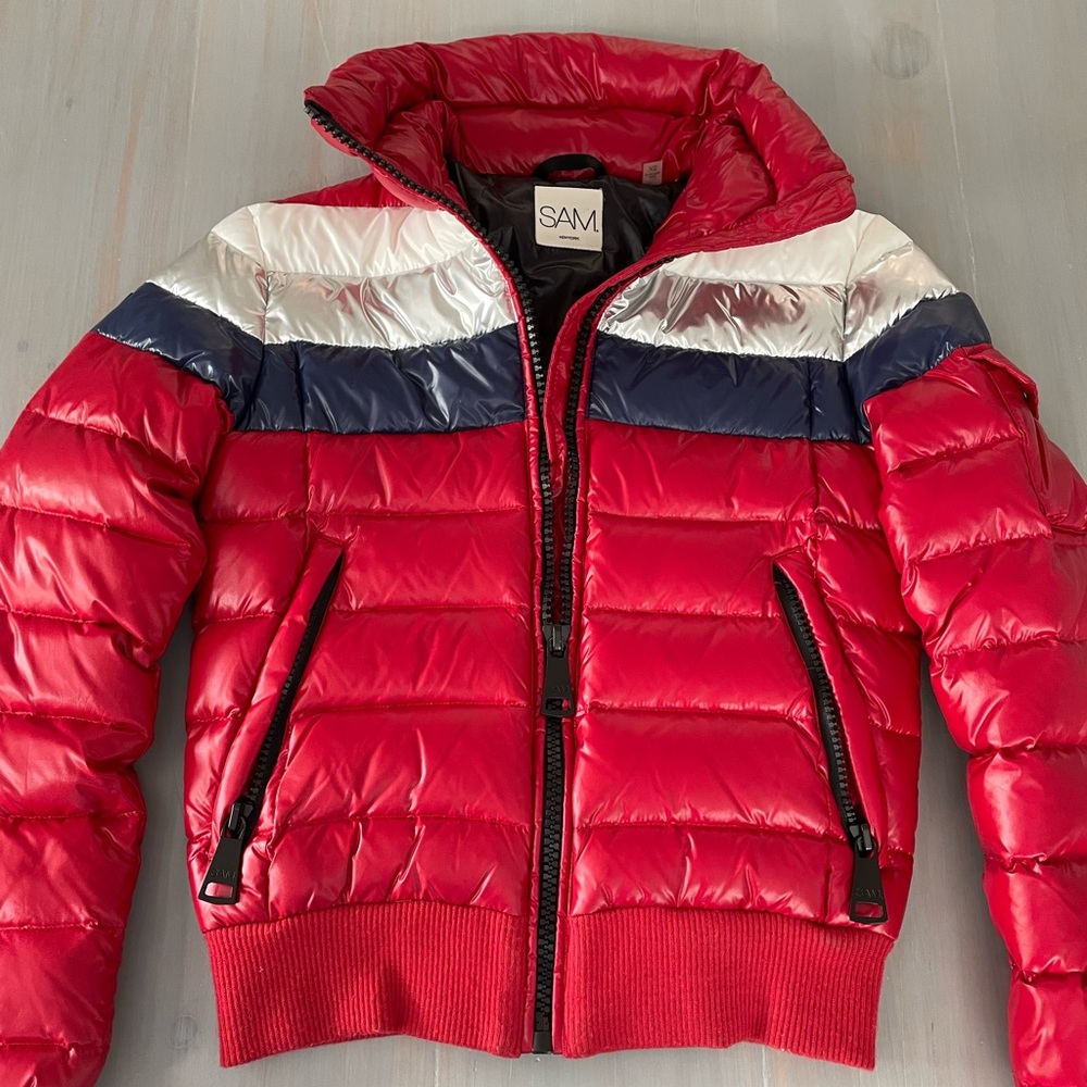 SAM red x-small parka